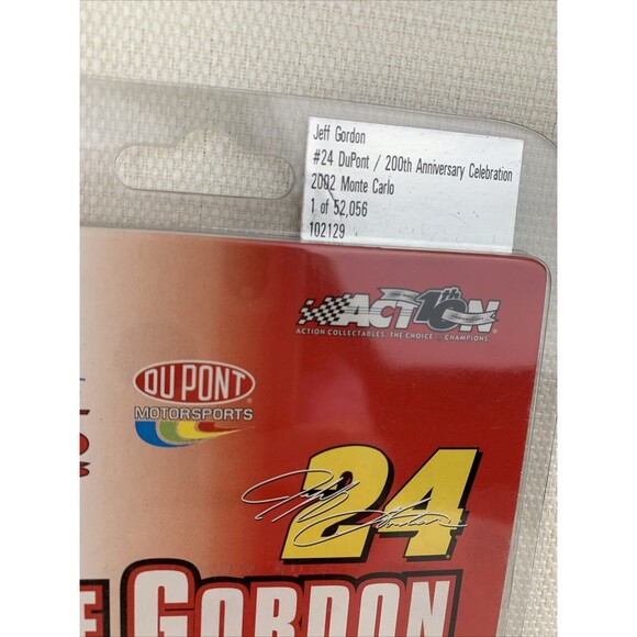 Nascar 1/64 2002 Jeff Gordon #24 Dupont 200 Years 200th Anniversary Monte Carlo - Picture 2 of 6